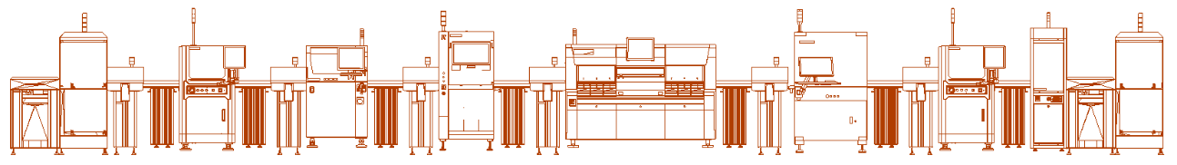 Schematic of manufacturing of stretchable device with integrated PCB.