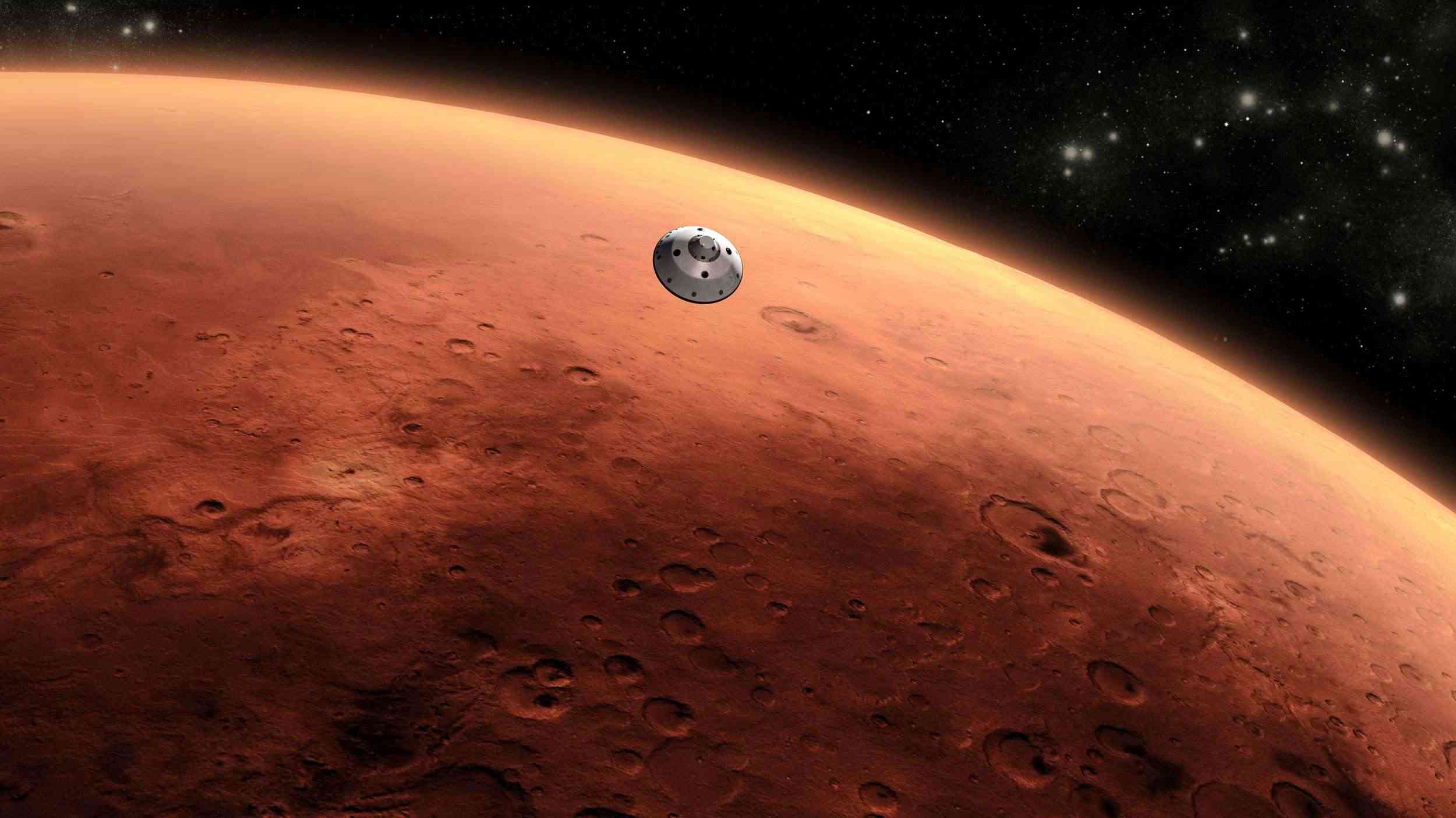 Mars landing simulation